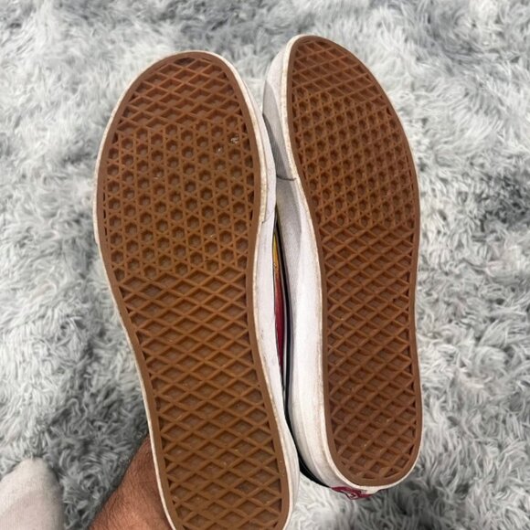 Vans Old Skool Checkerboard Flame Skate Shoes - Picture 3 of 3